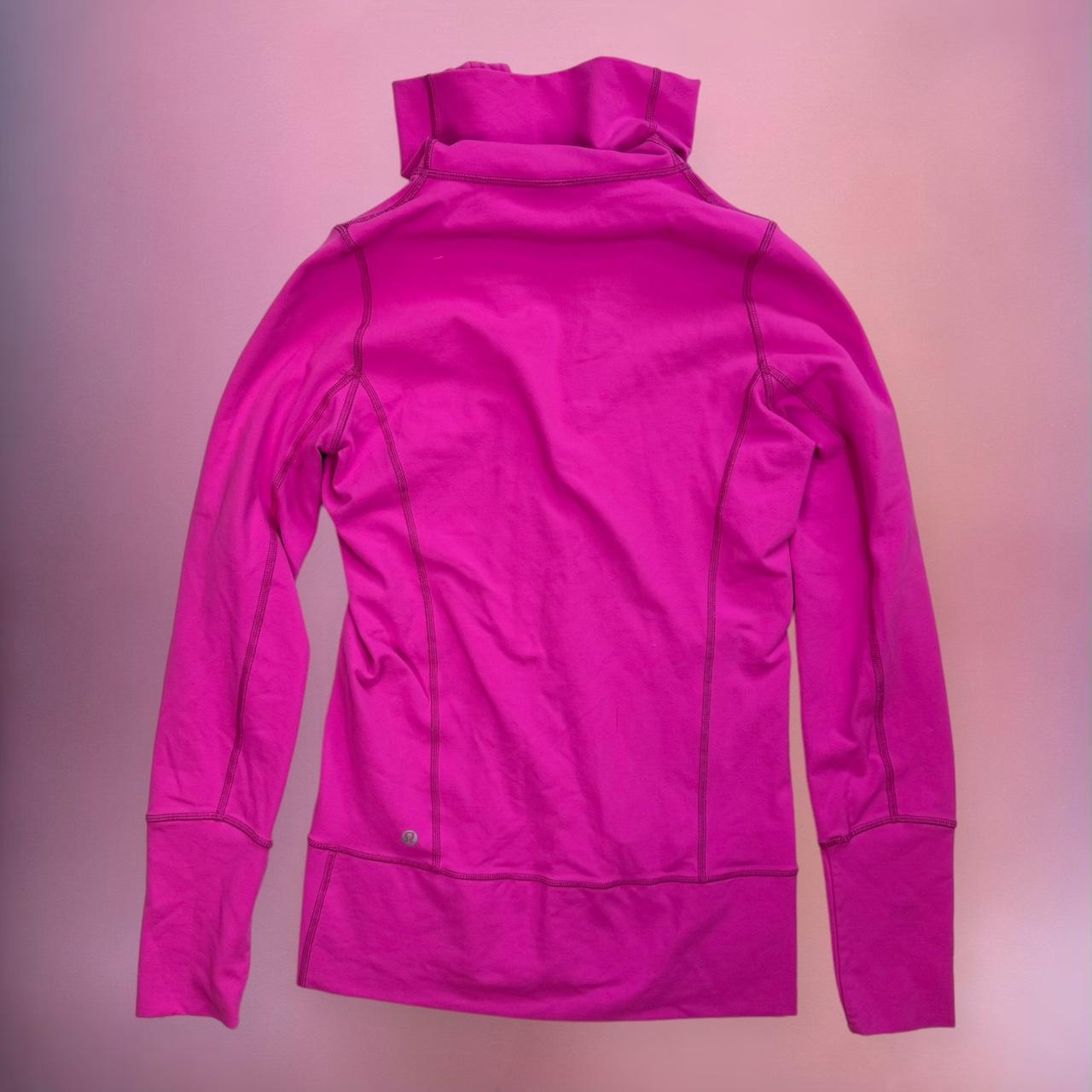 Lululemon ベロア セットアップ ピンク系 アジアンS Rare Lululemon insane hot pink zip up Asana | Depop