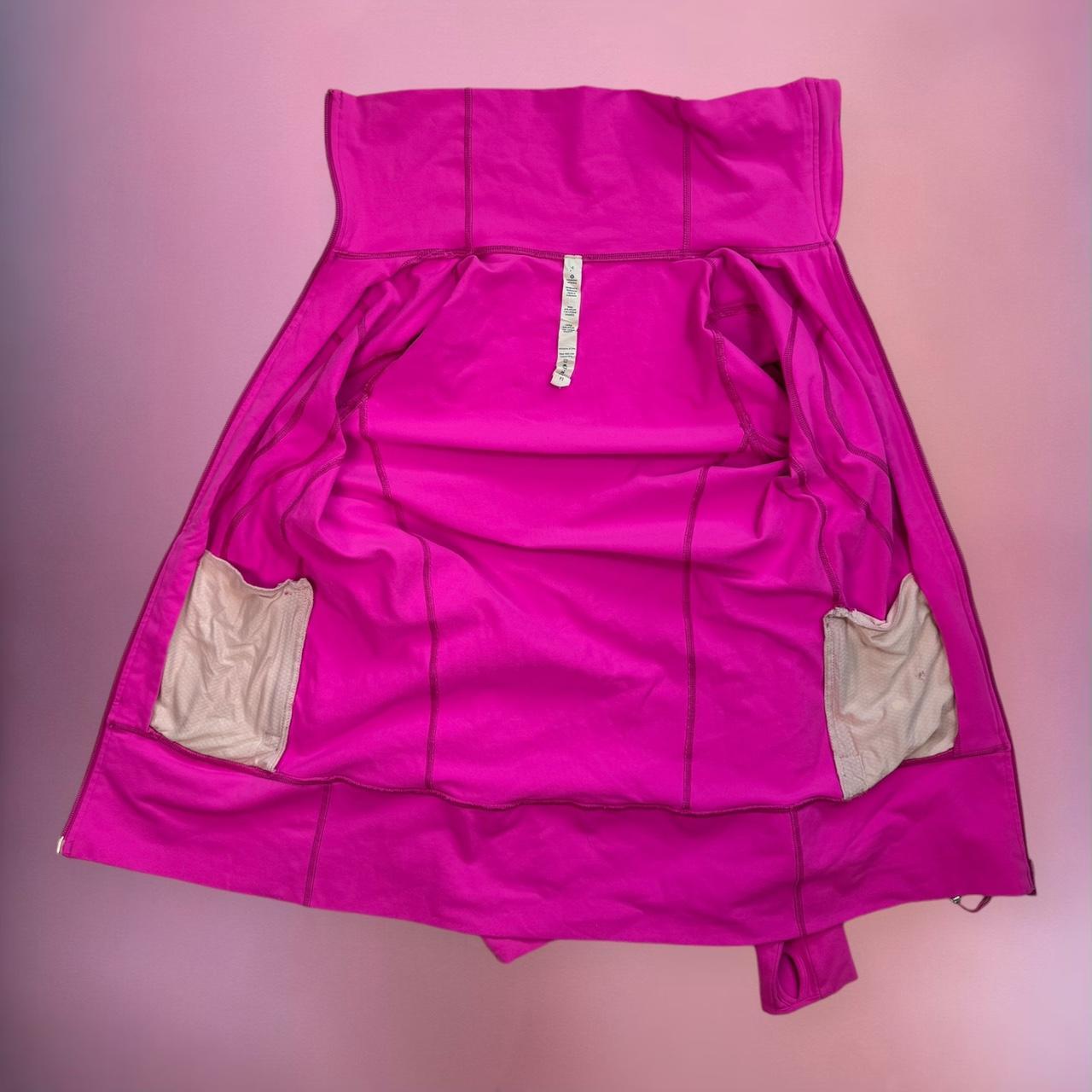 Lululemon ベロア セットアップ ピンク系 アジアンS Rare Lululemon insane hot pink zip up Asana | Depop