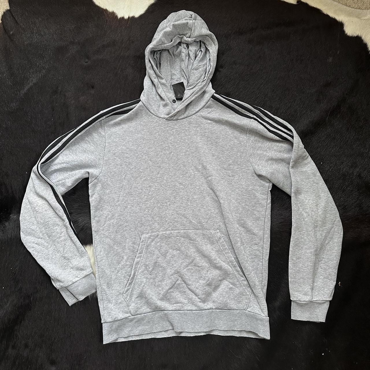 90s vintage adidas grey black race three stripe... - Depop