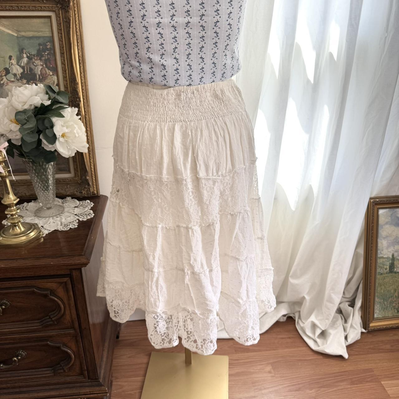 !M?ERFECT Women's Skirt - White/Cream - M – Vinta… - image 4