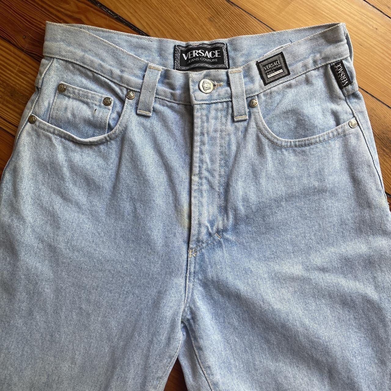 Versace Jeans Couture Women's Blue Jeans Depop