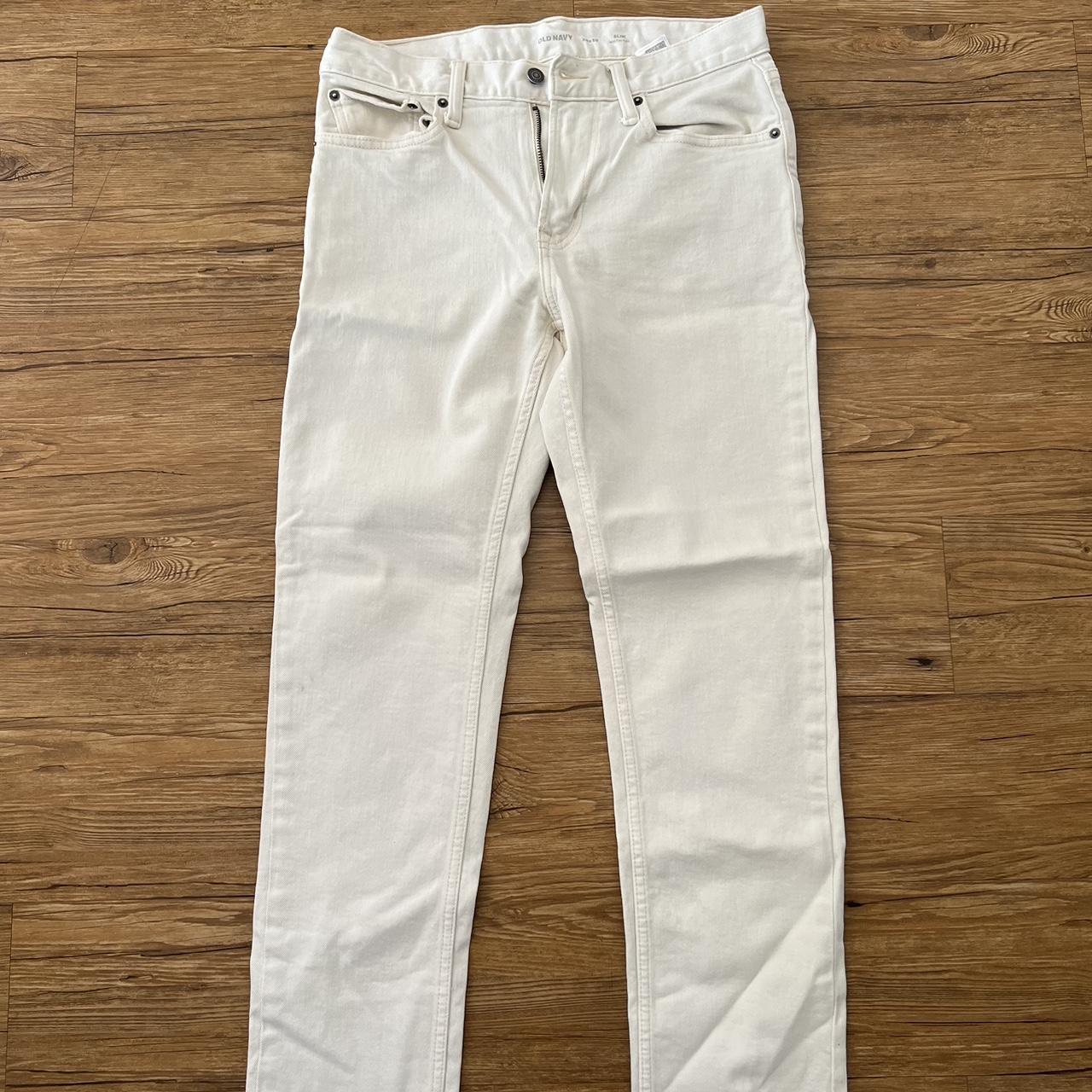 Old navy mens 2025 white jeans