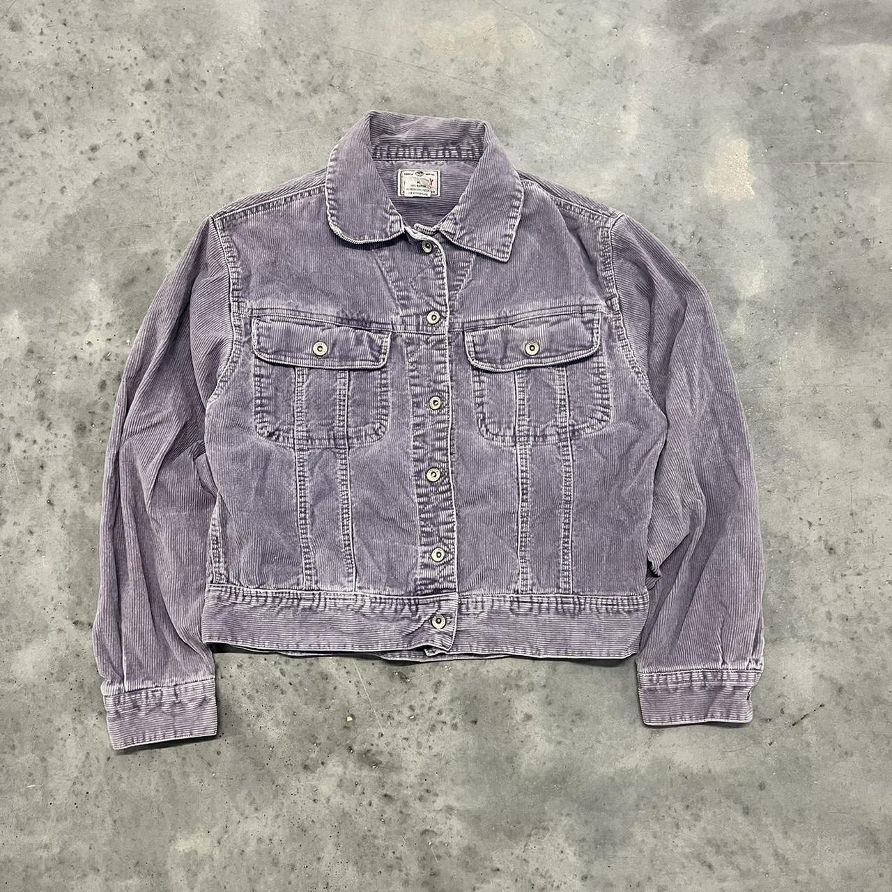 90s Corduroy Trucker Jacket - Purple