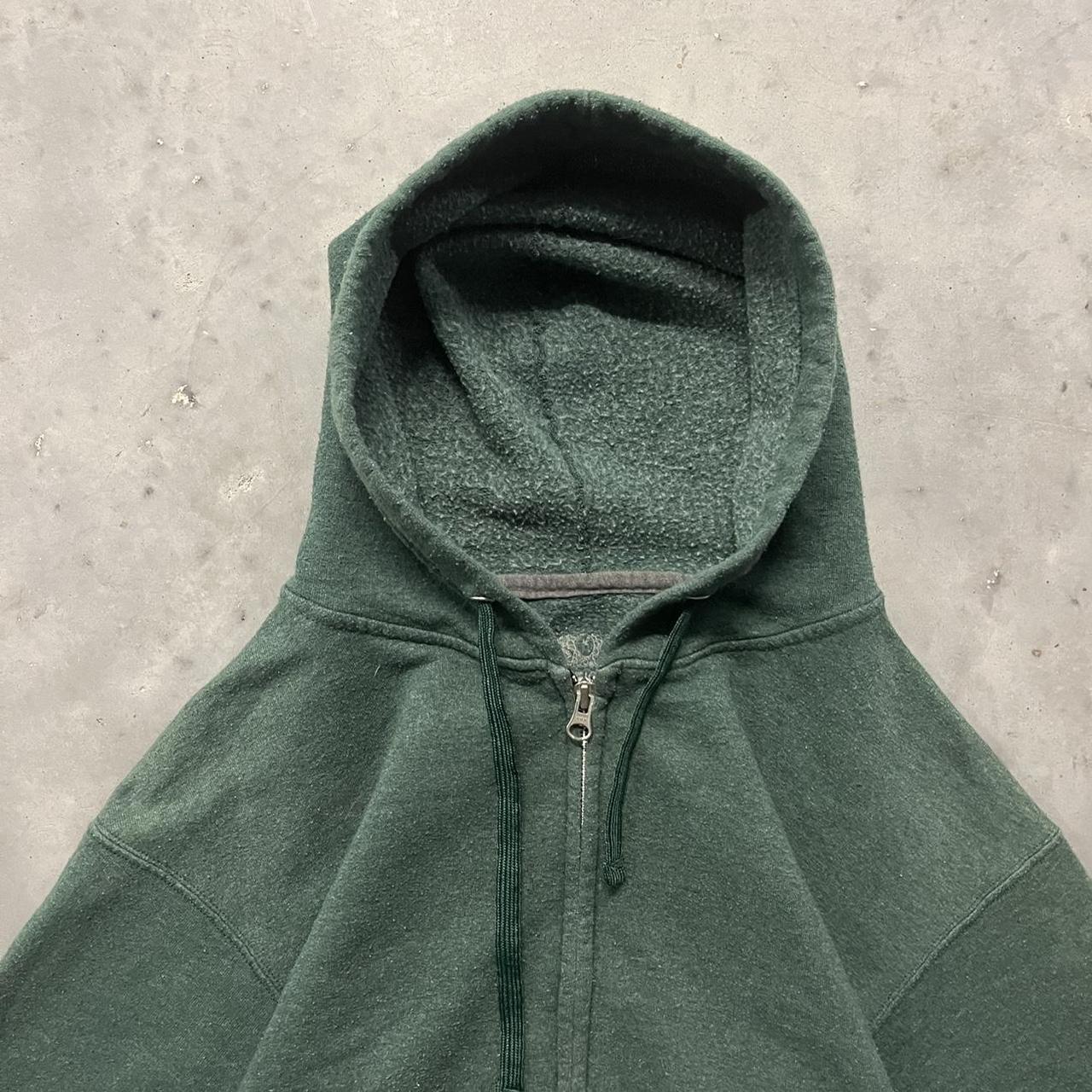 Vintage Y2K/2000s Forest Green Earth Tone Blank... - Depop