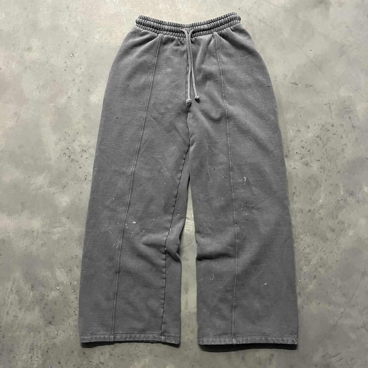 Vintage Y2K/2000s Faded Grey Loose Essential... - Depop