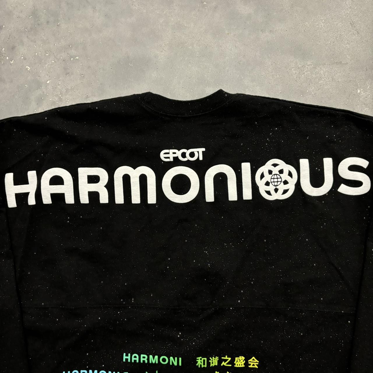 Disney EPCOT Harmonious Glitter Black Spirit 2024 Jersey L