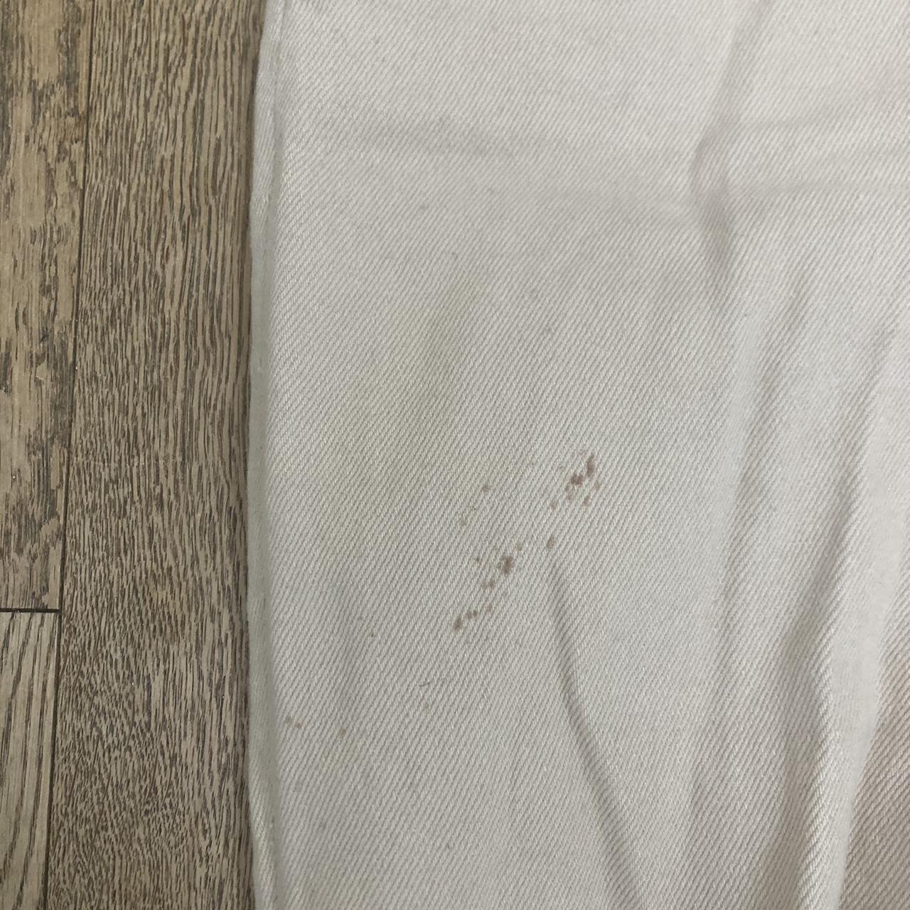 Beige primark high waisted mom jeans Small stain... Depop