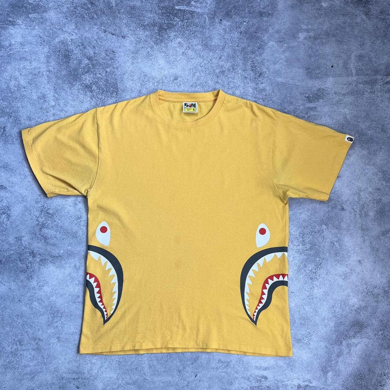 bape-men-s-yellow-t-shirt-depop