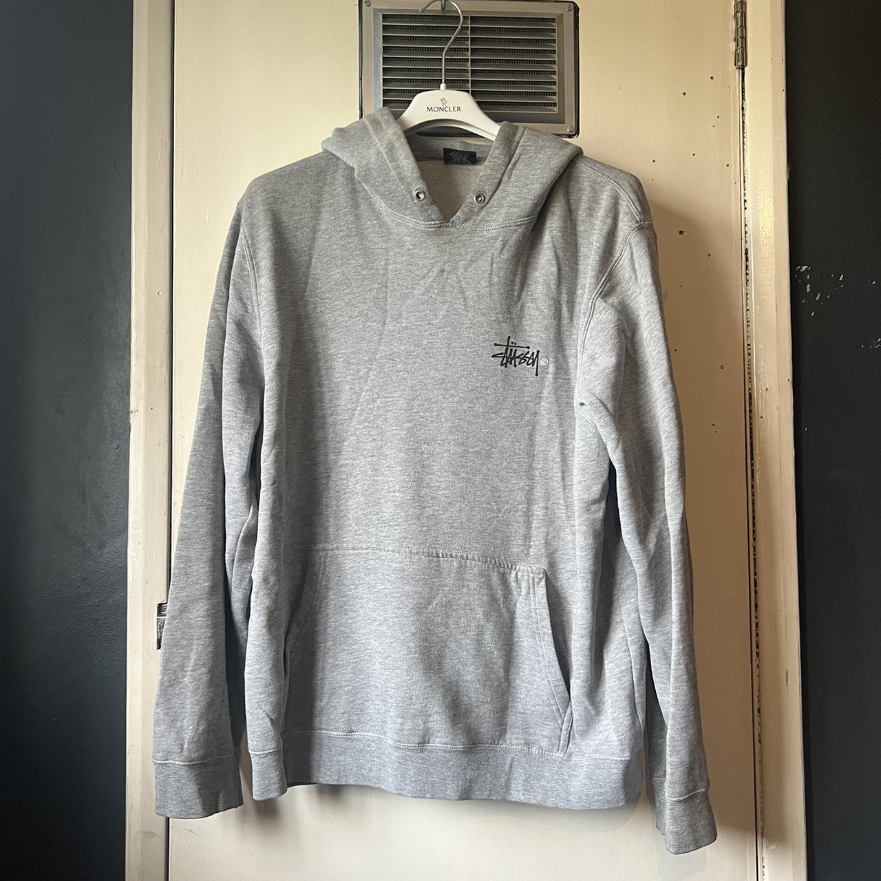 Grey stüssy hoodie Purchased in 2016 Some minor... - Depop