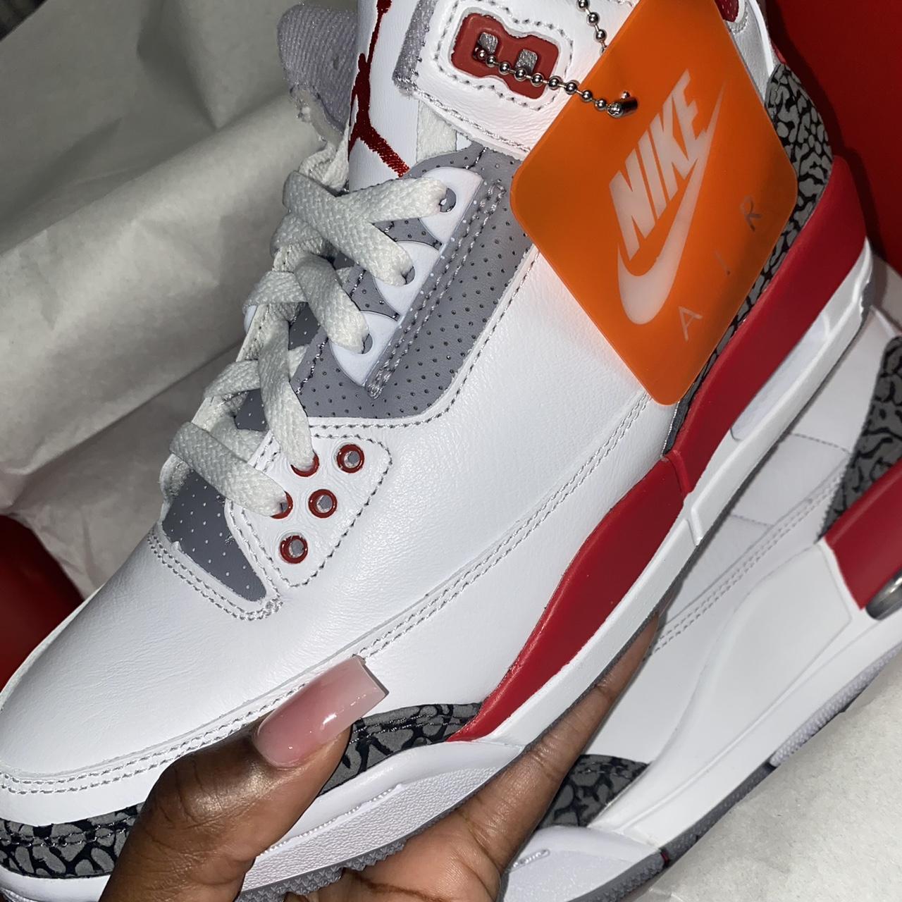 jordan 3 black white red