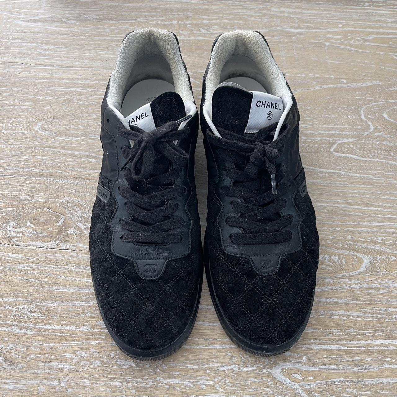 mens white chanel trainers