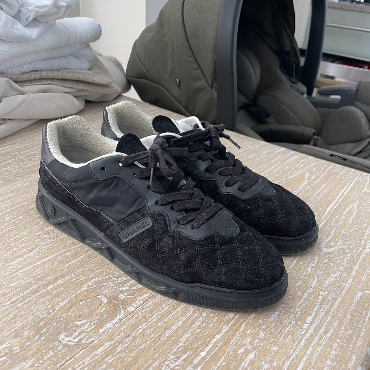 mens white chanel trainers