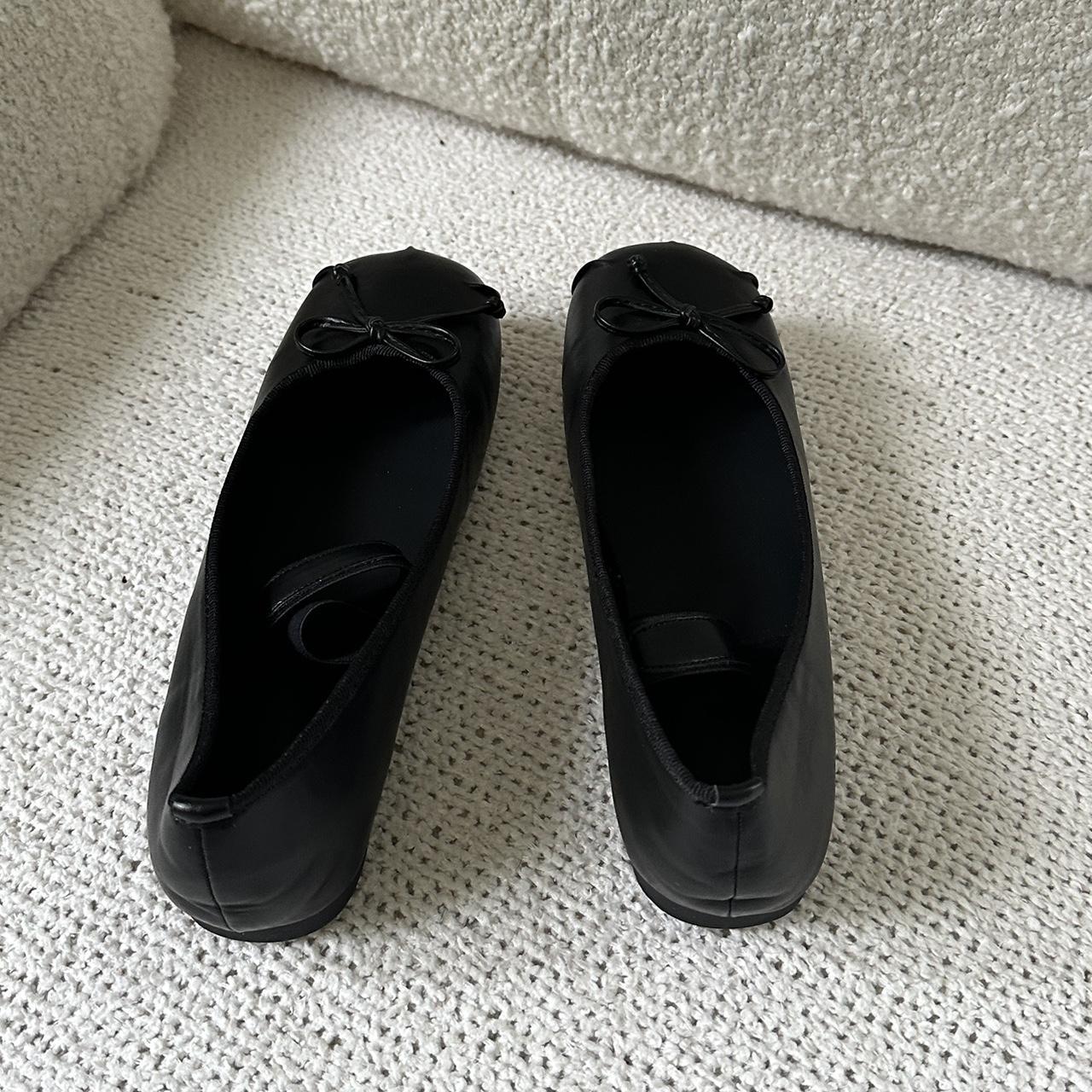 Black flats with strap Soft and comfortable Light... - Depop