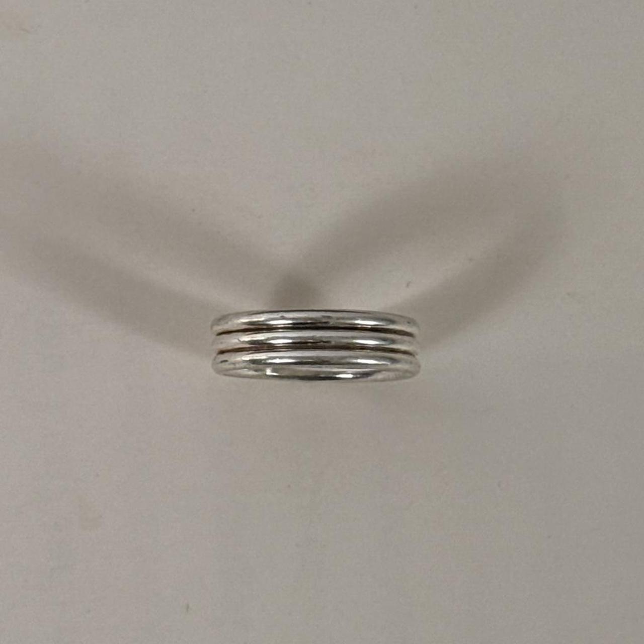 Women's Ring - Silver – Vintage connected ring 92… - image 5