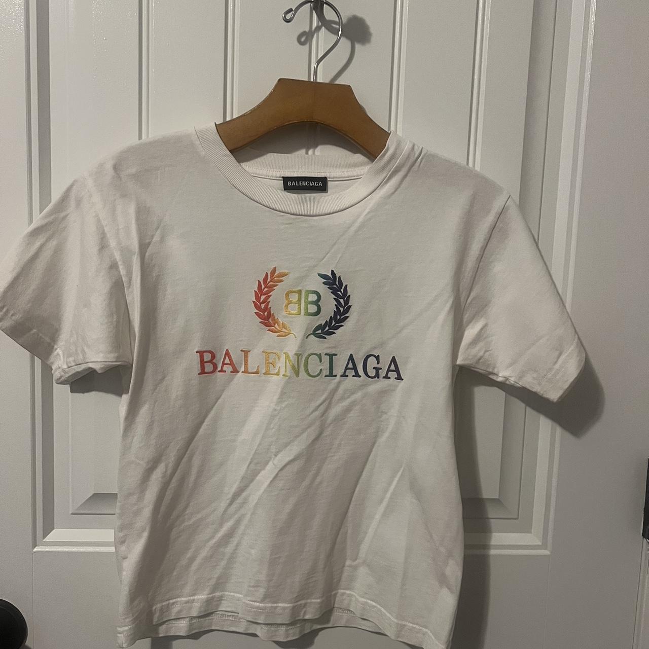 Balenciaga on sale rainbow shirt