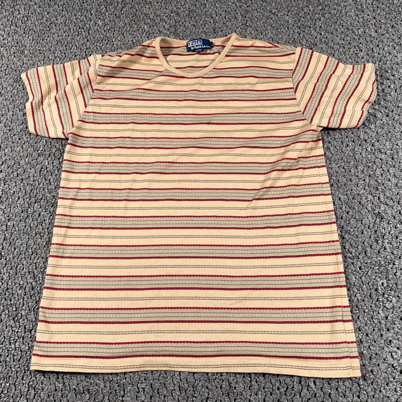 90s Polo Ralph Lauren geometric striped... - Depop