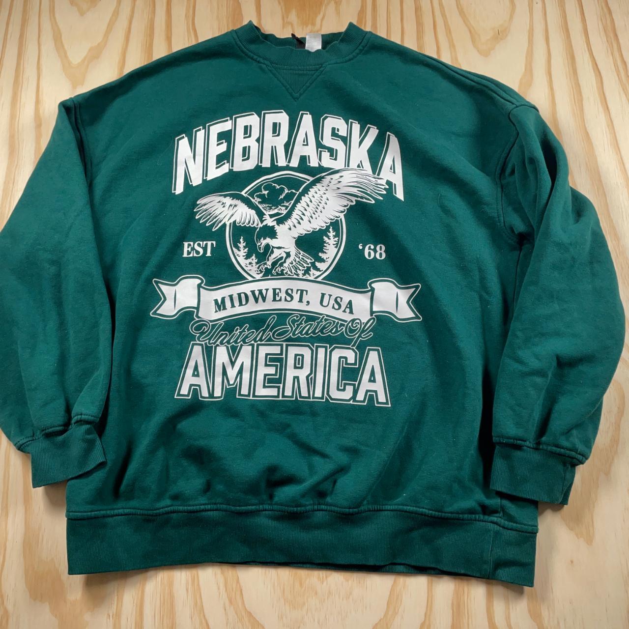 USA College Sweatshirt - Bottle Green