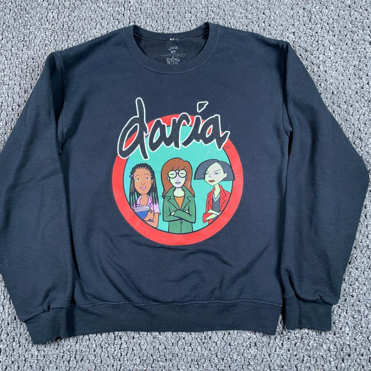 retro Daria graphic print sweatshirt Black