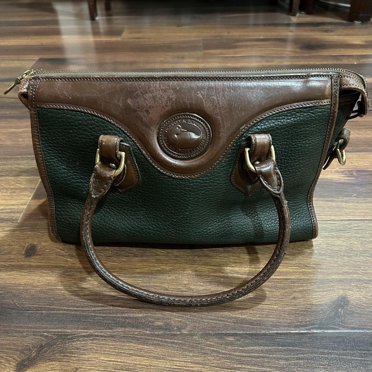 Vintage 90 s Dooney Burke Pebbled Leather Handbag Depop