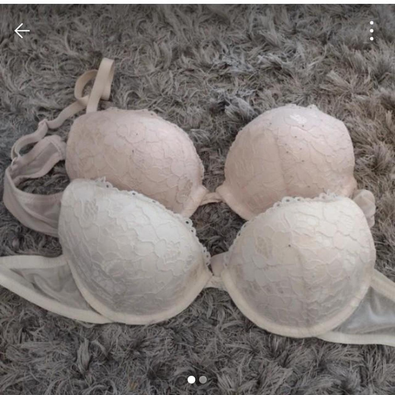 Primark bras X2 pink and cream. Good condition. Have... - Depop