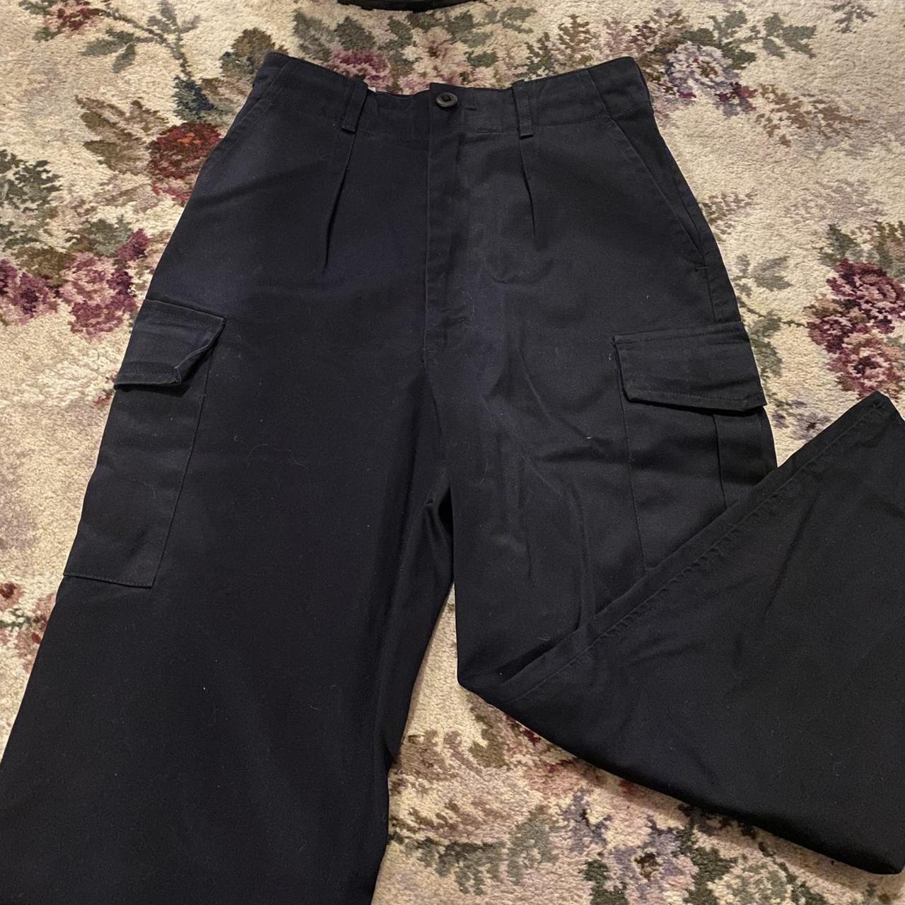 Women's Navy Trousers | Depop