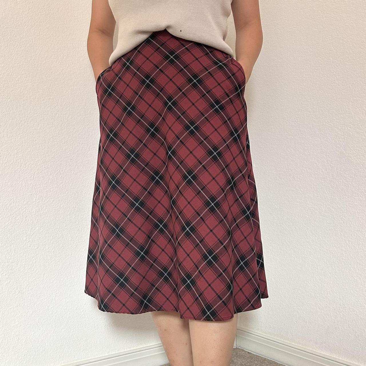 Plus size red skirt uniqlo best sale