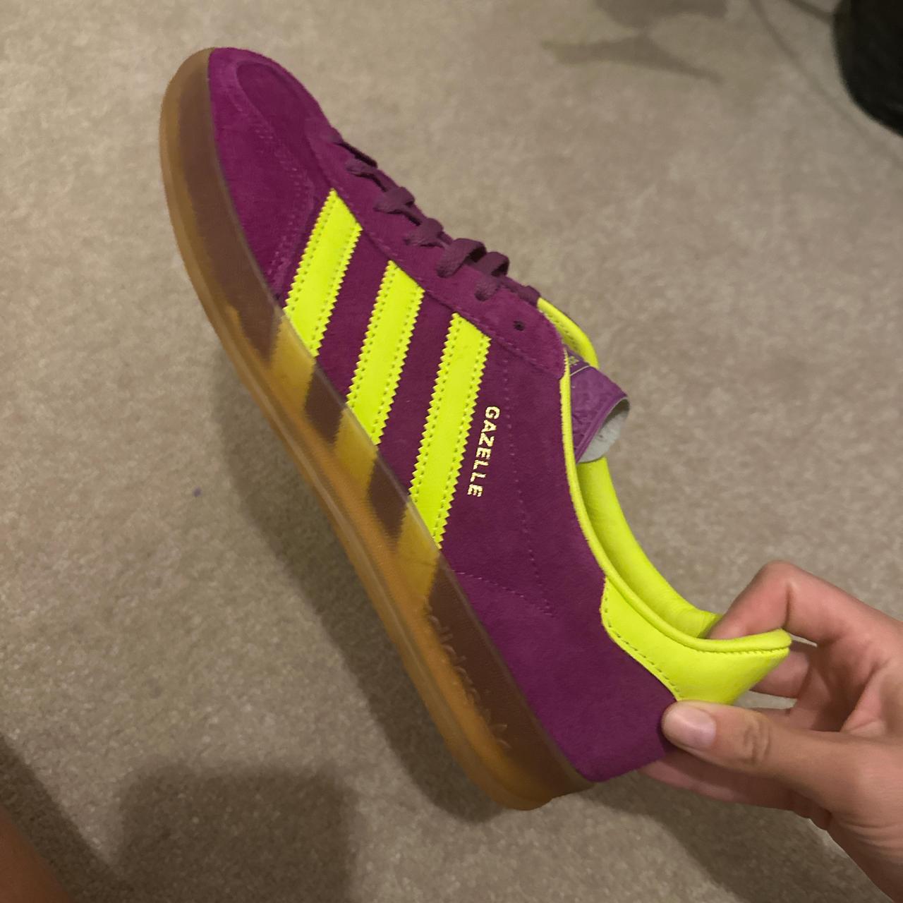 Adidas indoor Gazelle Brand new with tags Purple... - Depop