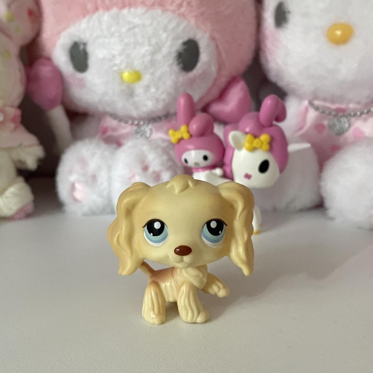 Littlest pet shop authentic yellow cocker spaniel... Depop