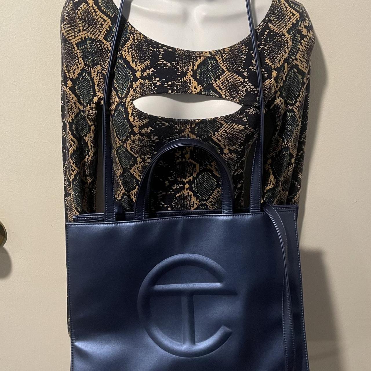 Telfar Cobalt Medium Shopping Bag EUC Used maybe Depop