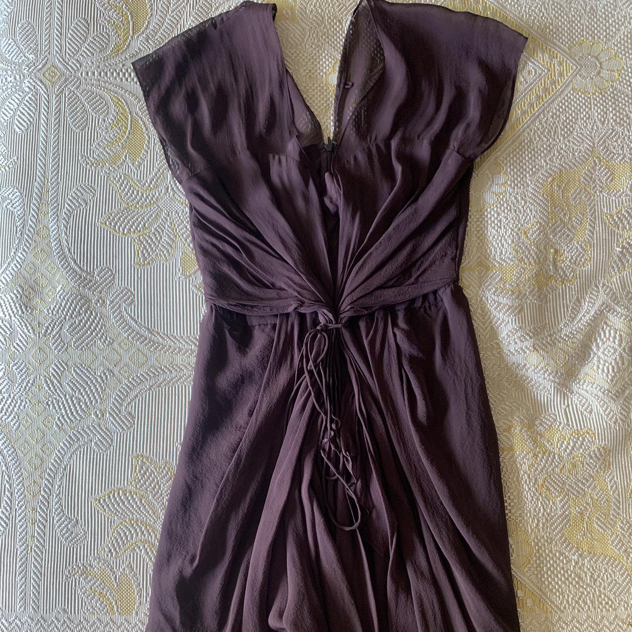 Diane von Furstenberg Women's Burgundy and Brown Dress