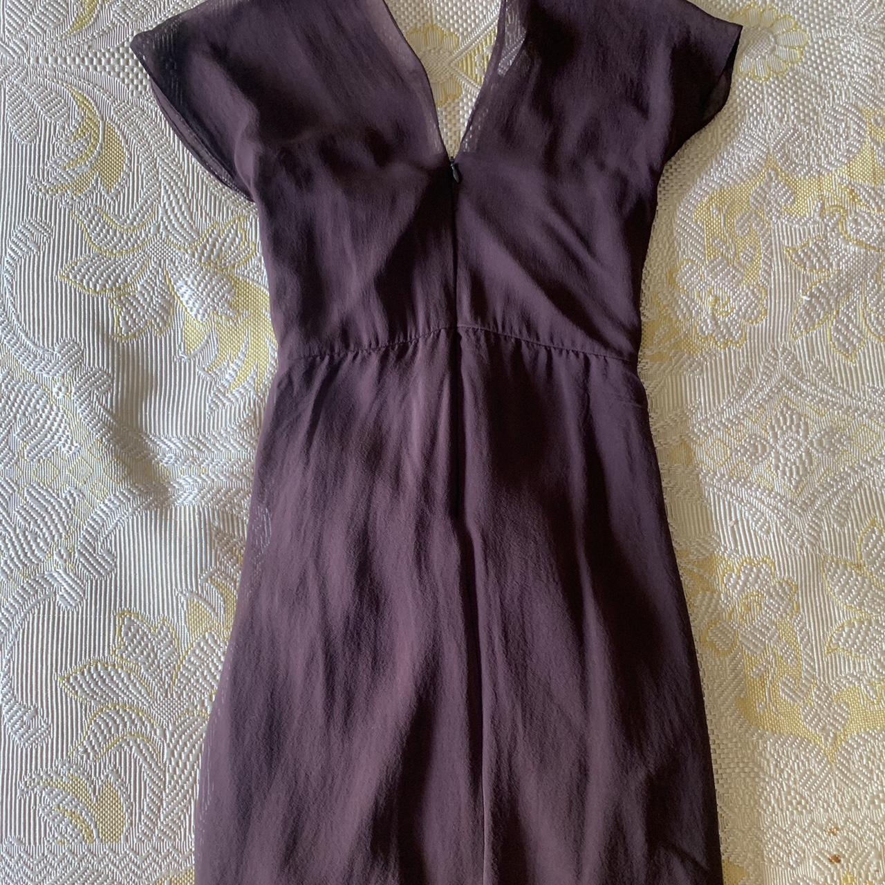 Diane von Furstenberg Women's Burgundy and Brown Dress (3)