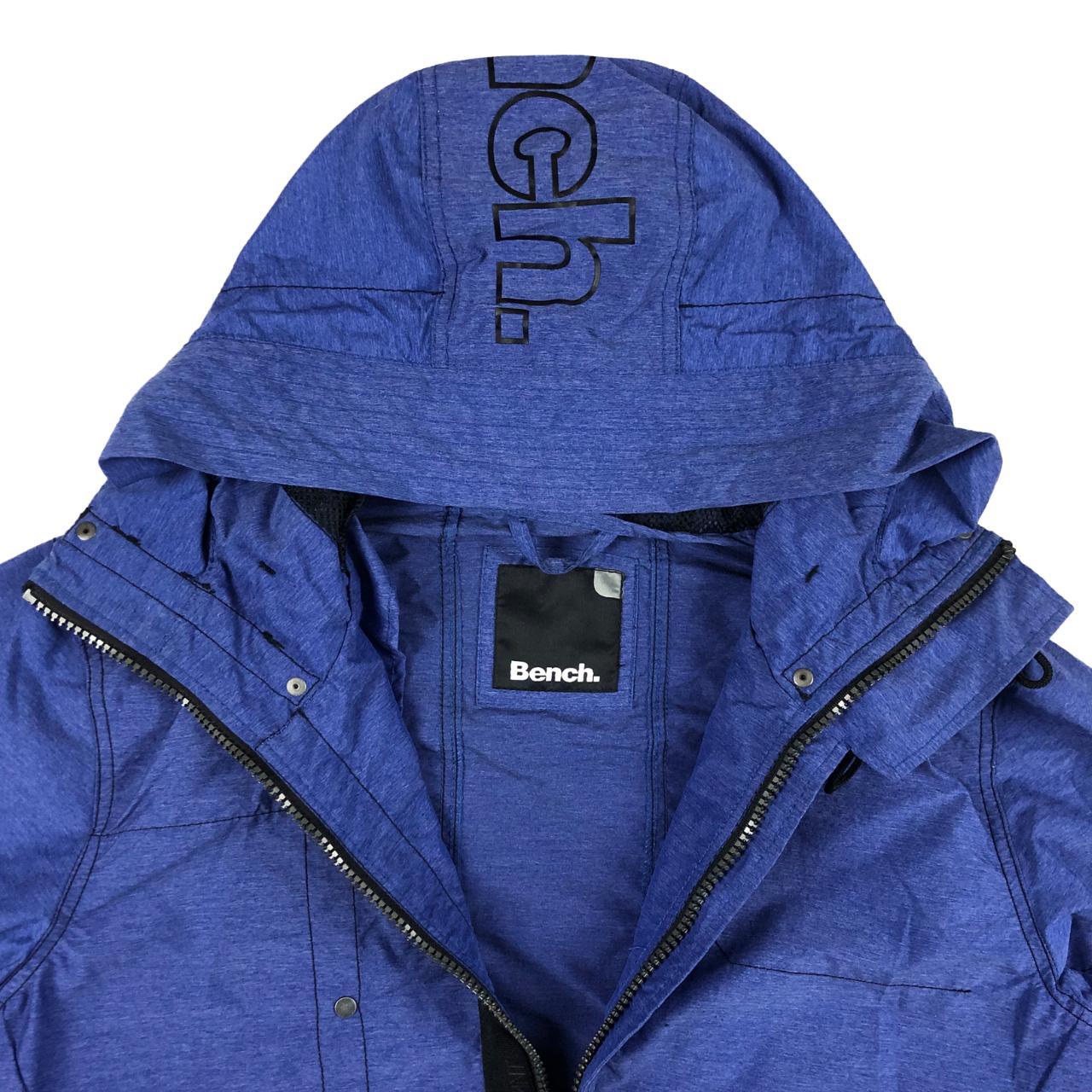 Bench Vintage Blue Full Zip Asymmetric Hooded Multi... Depop