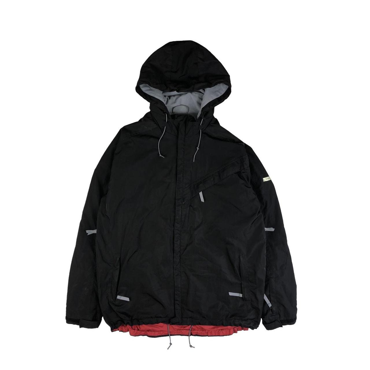 Stussy Vintage Black Fleece Lined Fitness Line Nylon...