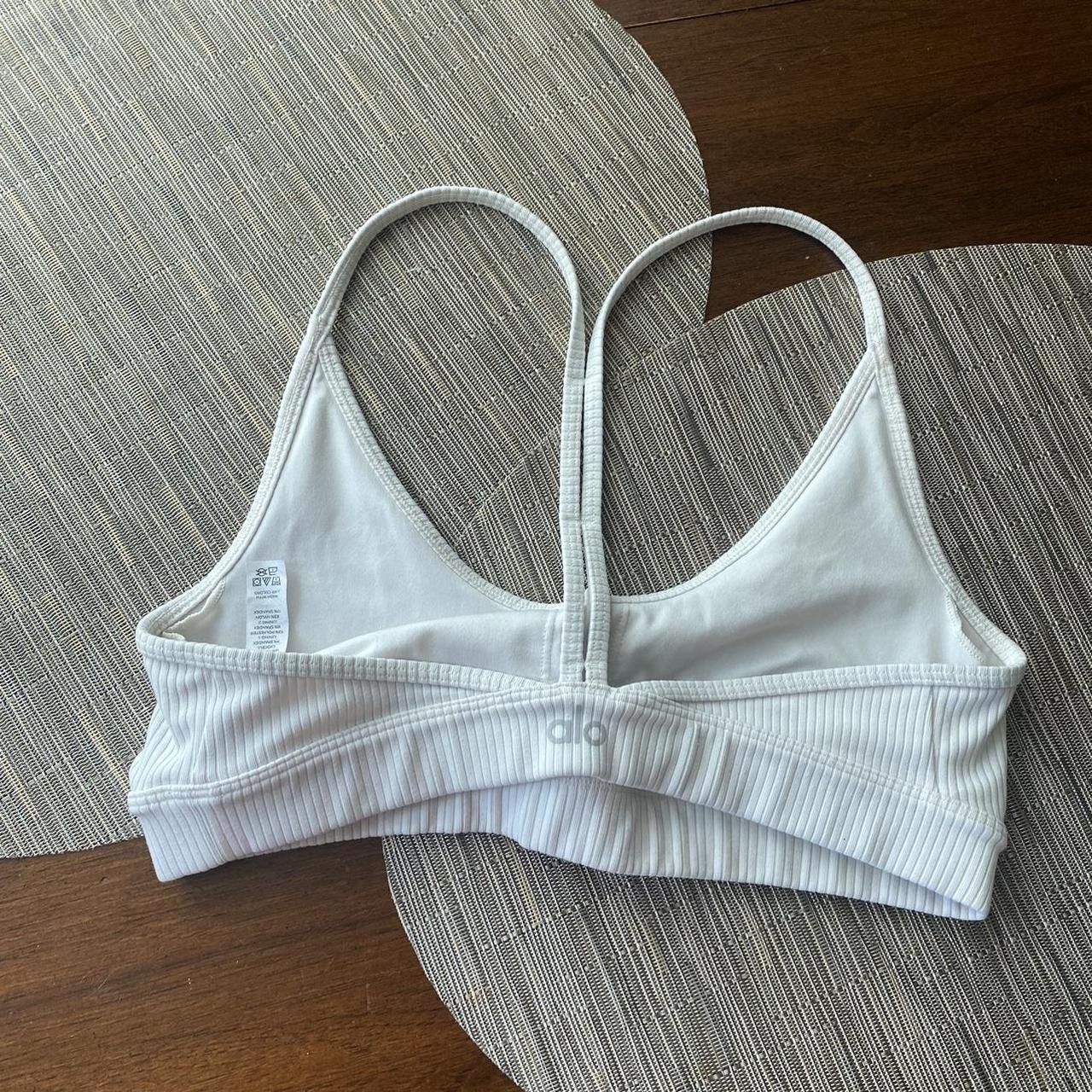 Alo Yoga Ribbed Blissful Bra The cutest sports bra!... Depop