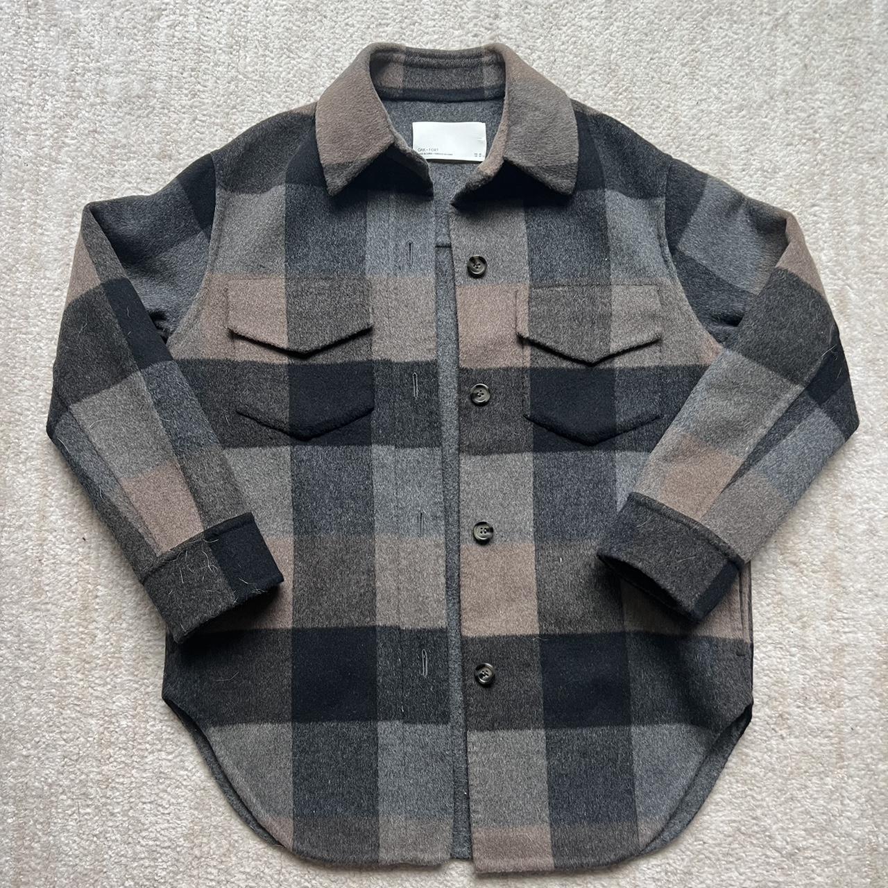 NEW Oak and Fort Plaid Shacket, New without