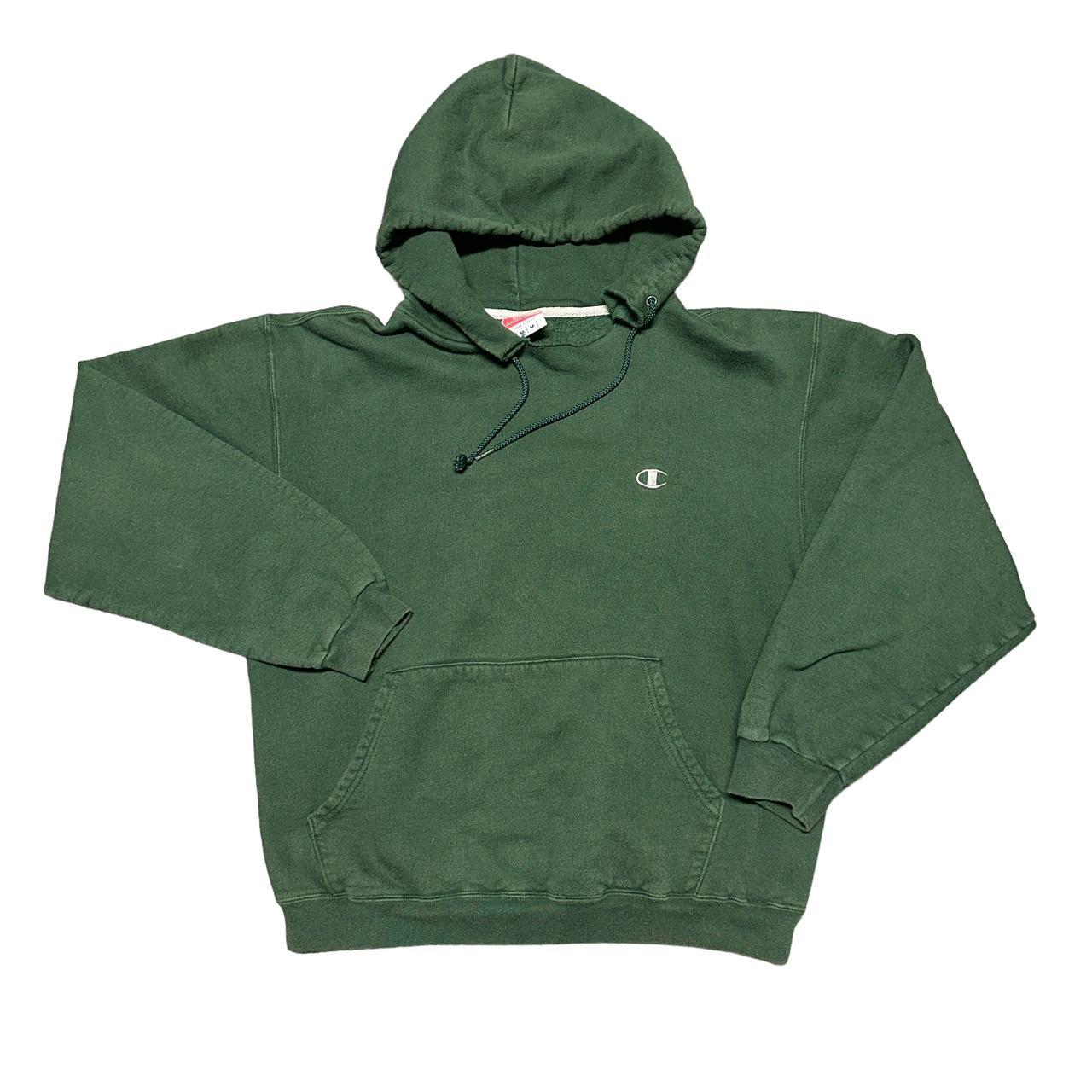 Champion Men's Green Hoodie | Depop