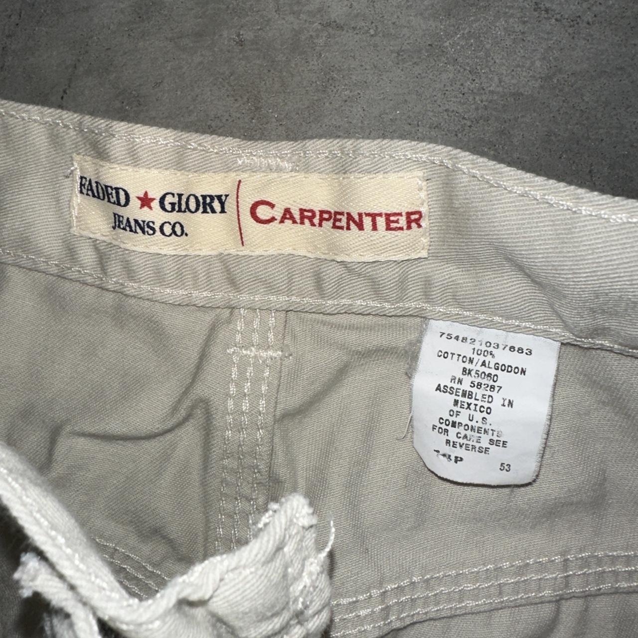 Vintage/Y2K Faded Glory Carpenter Pants Refer to... - Depop