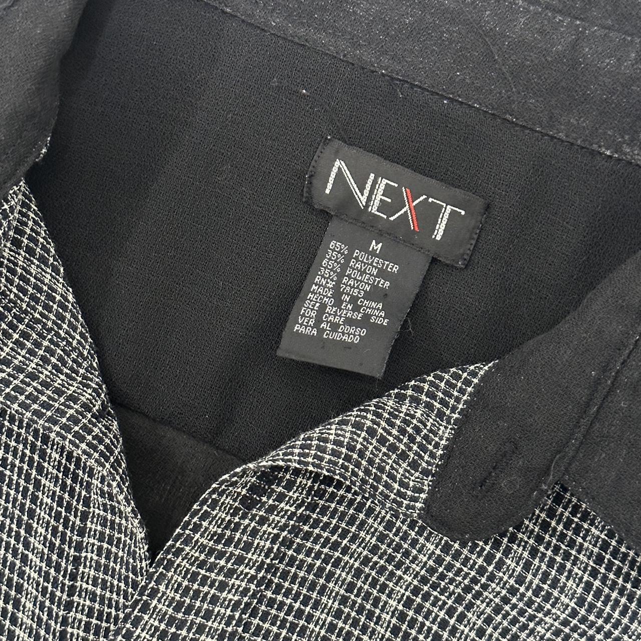 Next Men's Black and Grey Shirt (2)