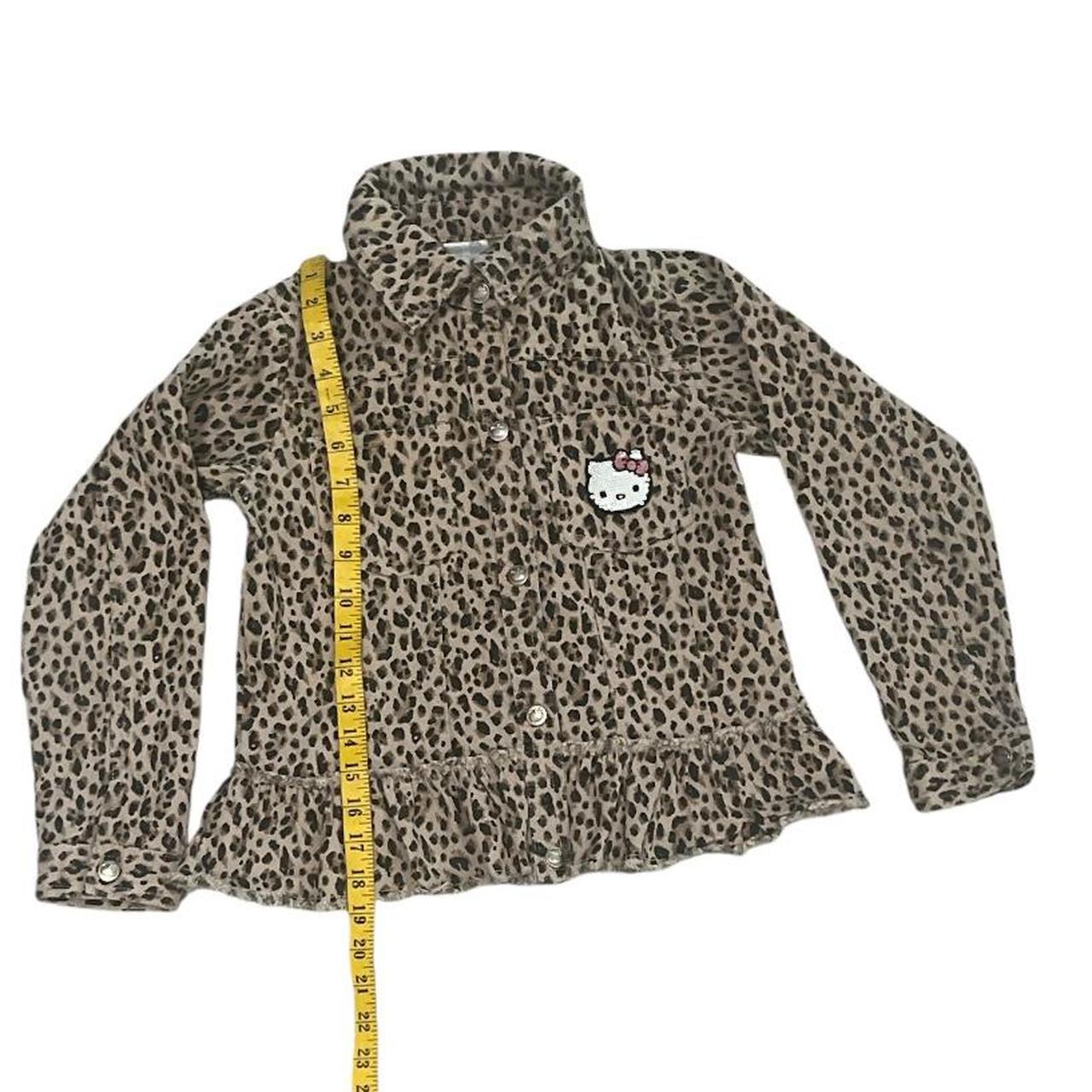 Hello Kitty cheetah print jacket It has a small... - Depop