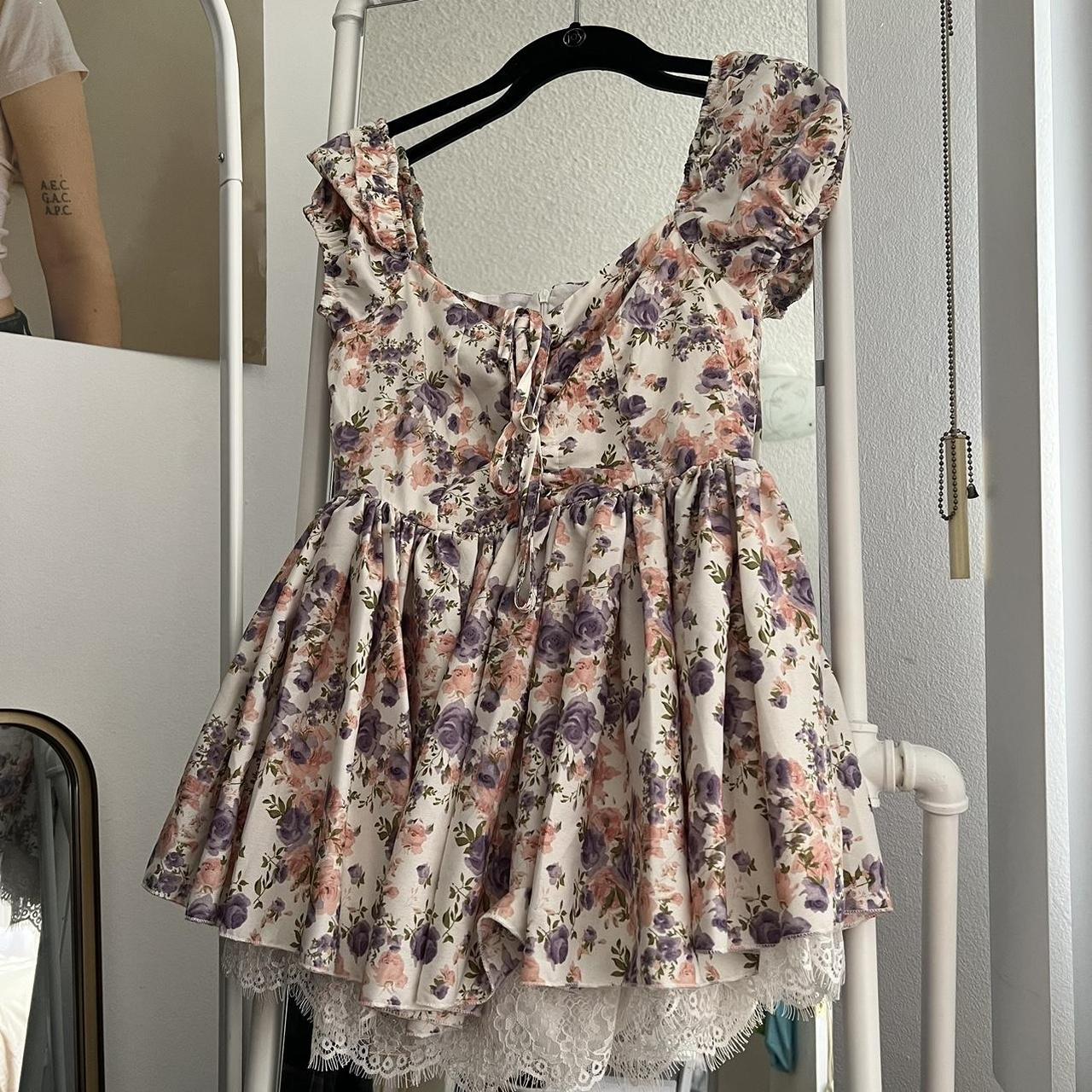 Cider floral Romper lace layer Depop