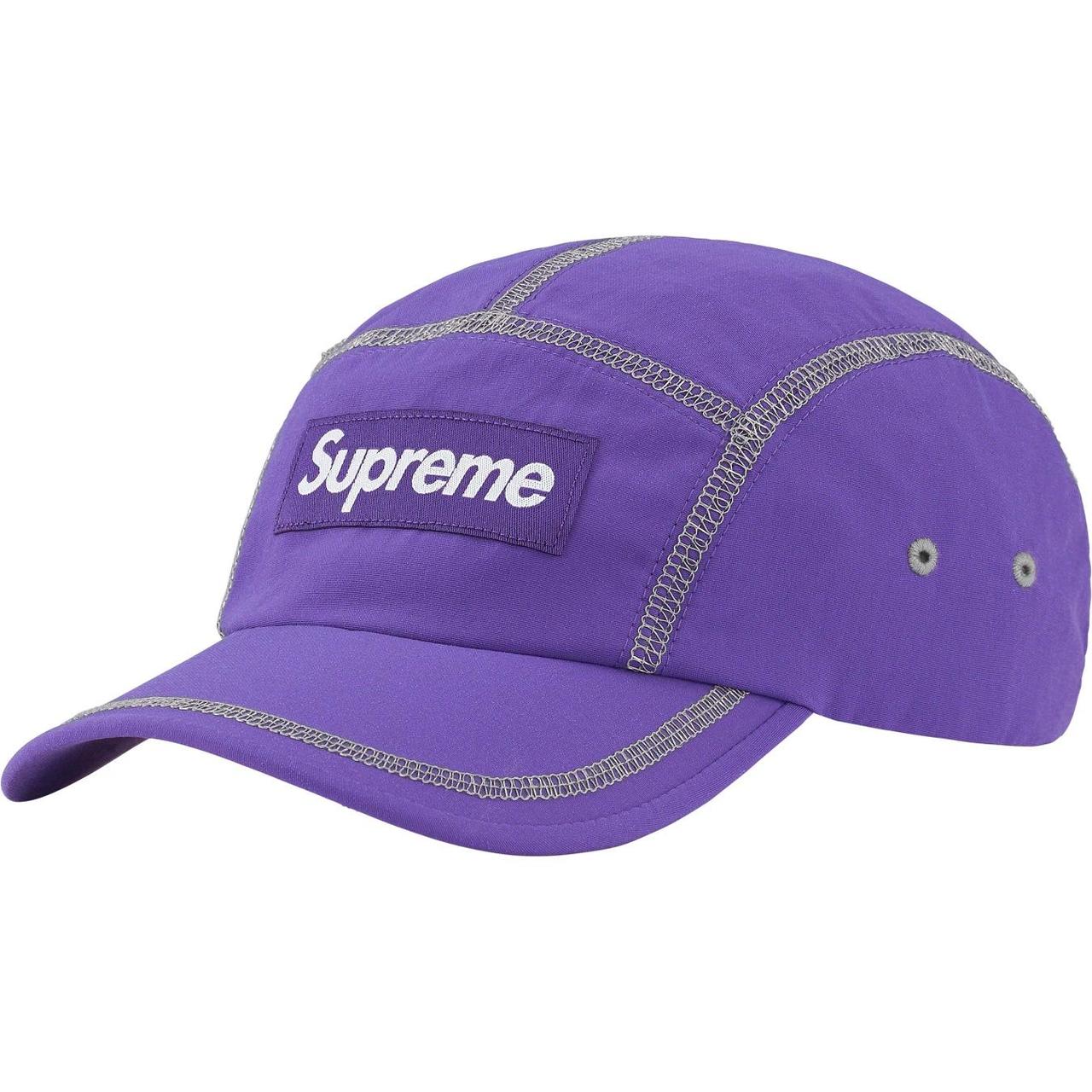 Supreme purple hot sale cap