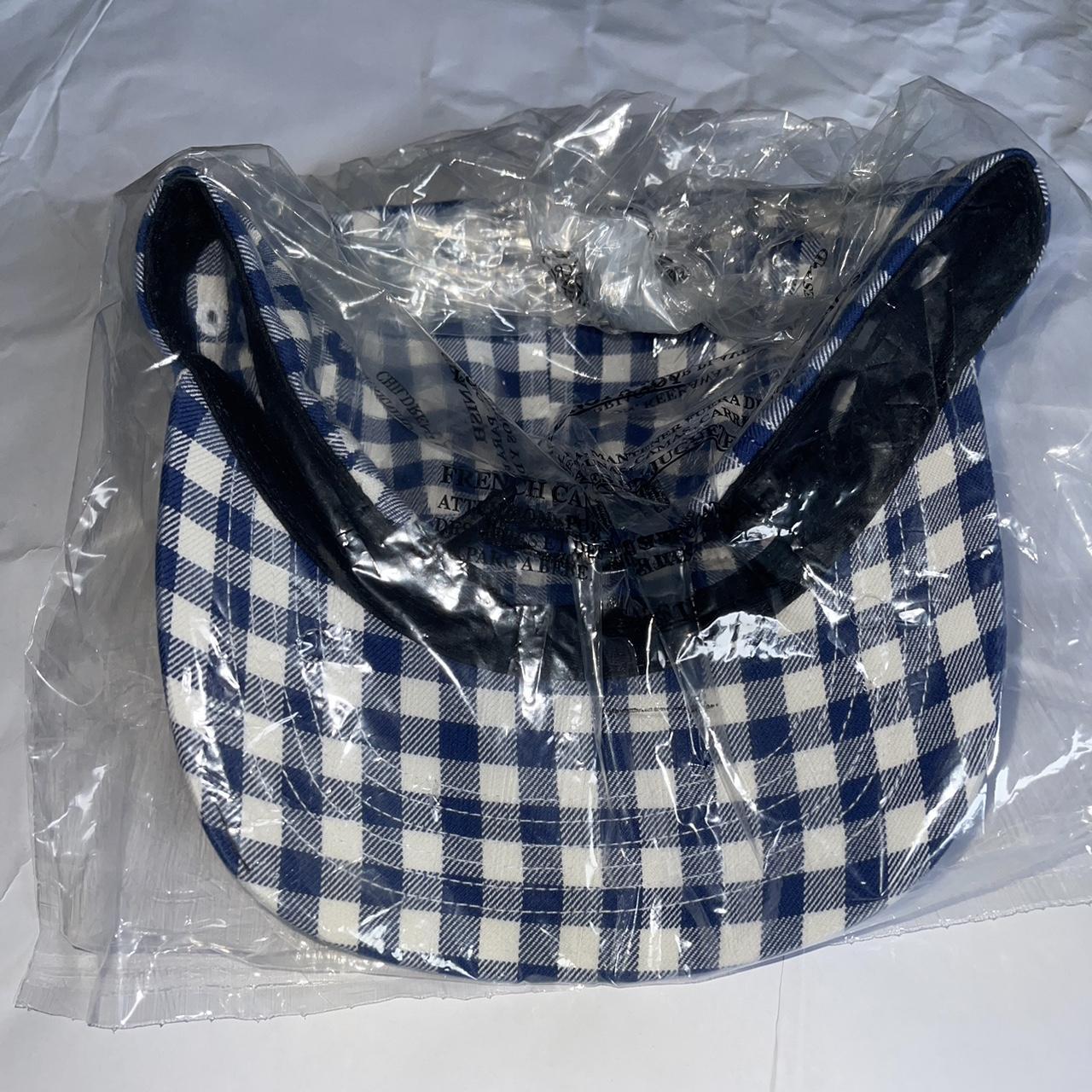 Supreme Gingham Camp Cap - Navy - DSWT - Free US... - Depop