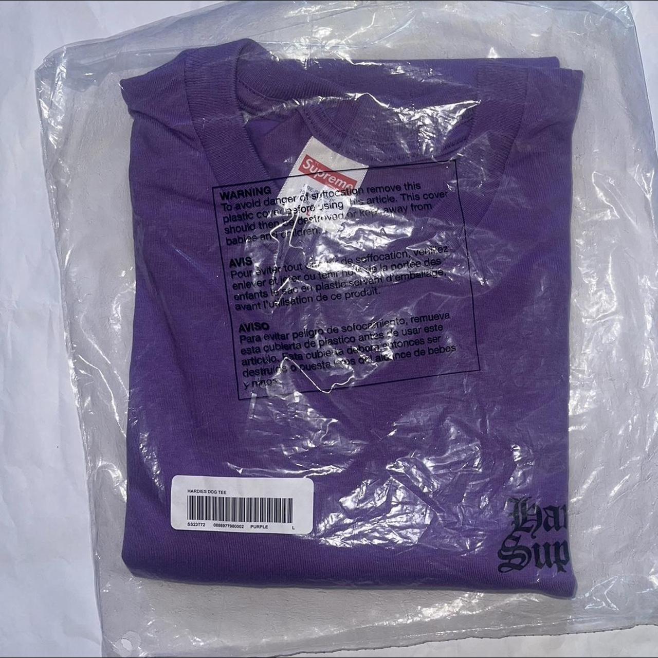 Supreme x Hardies Dog Tee - Purple, Size L. DSWT.... - Depop