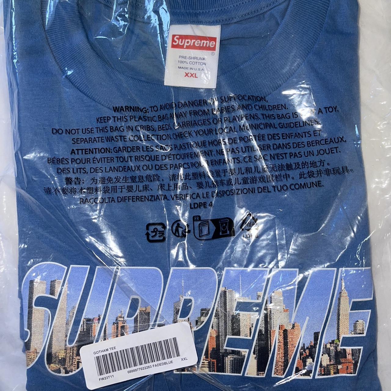 Supreme Gotham Tee - Blue XXL - DSWT NEW - Free... - Depop