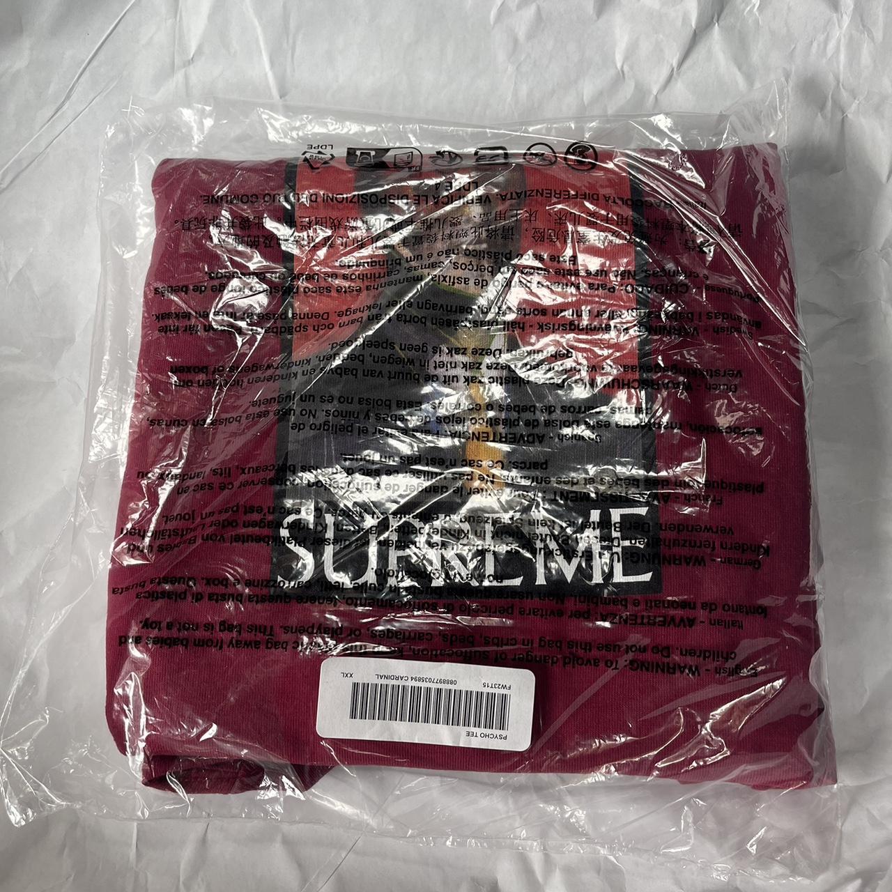 Supreme American Psycho Tee, Cardinal XXL DSWT IN... - Depop