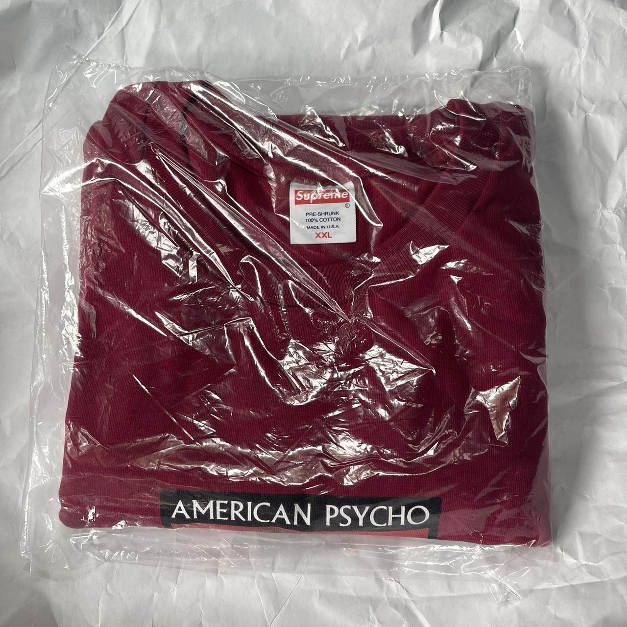 Supreme American Psycho Tee, Cardinal XXL DSWT IN... - Depop