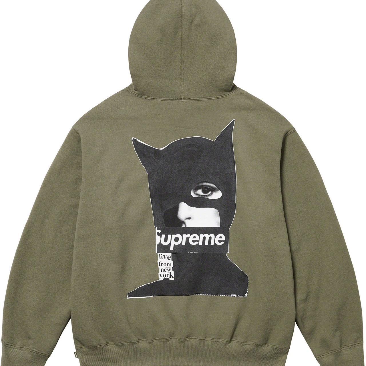 🔥 Supreme Catwoman Hoodie, size M, light olive... - Depop