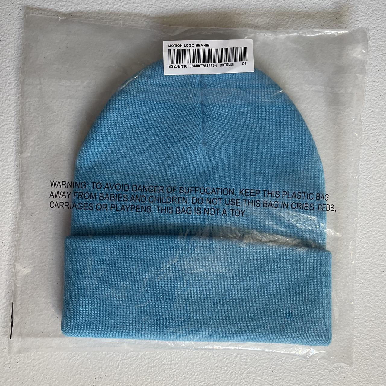 SUPREME - MOTION LOGO BEANIE - Blue (OS) - DSWT... - Depop