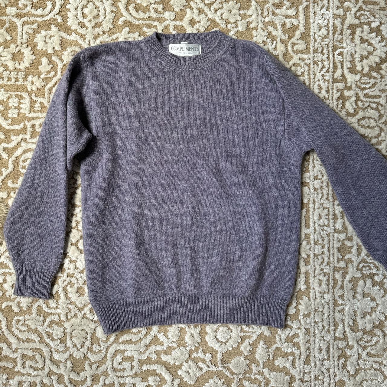 Lavender wool sweater Perfect vintage condition... - Depop