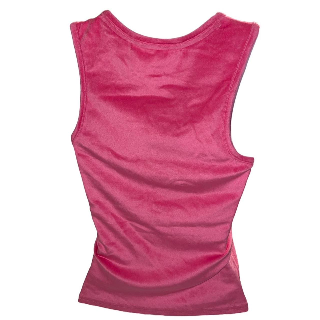 Hot pink velour juicy couture tank top , New with...